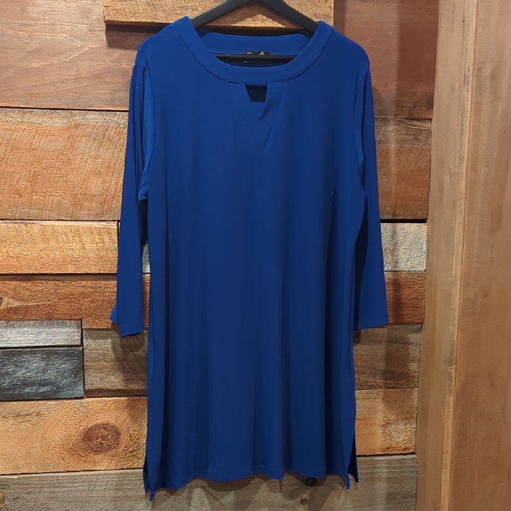 Sympli Blue Women's Tunic Size 16